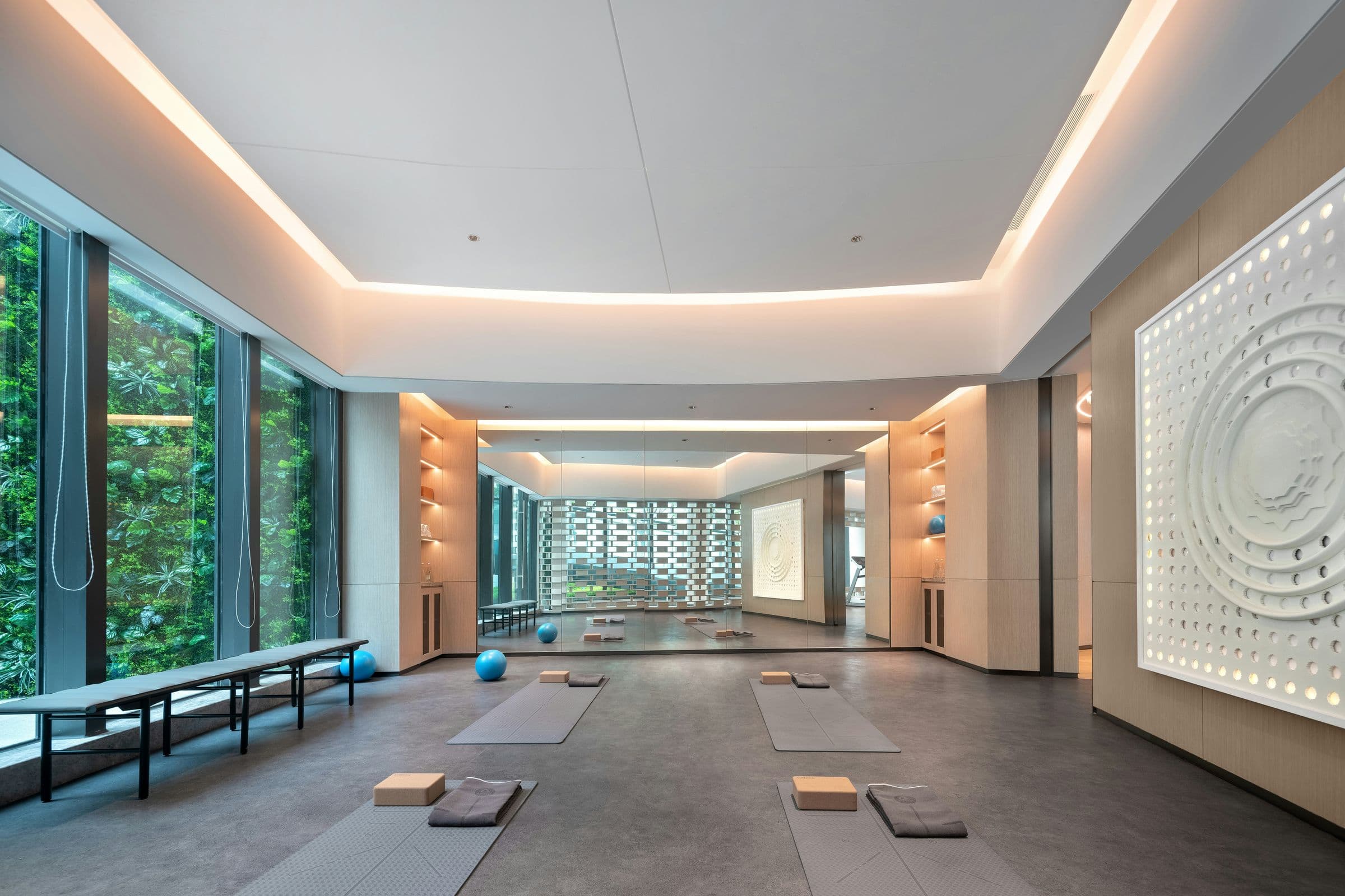 Movement studio opening onto a garden